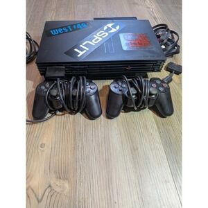 Sony PlayStation 2 Black Console with 2 Controllers, DVD Playback, Composite RCA